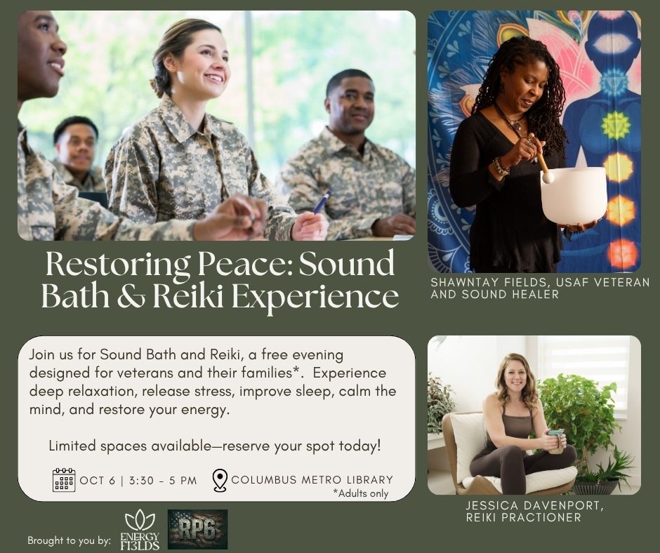 Free Sound Bath & Reiki Healing Event for Fellow Veterans and Families