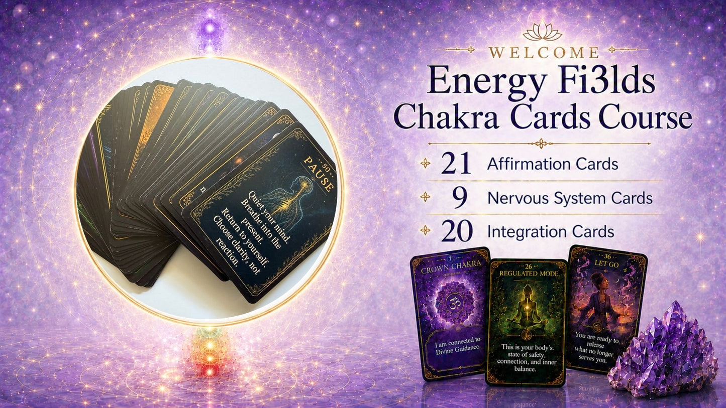 Energy Fields Chakra Cards