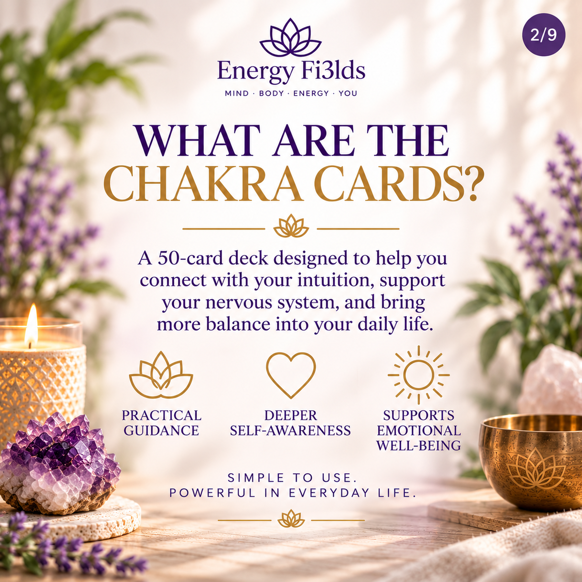 Energy Fi3lds Chakra Cards Complete Set