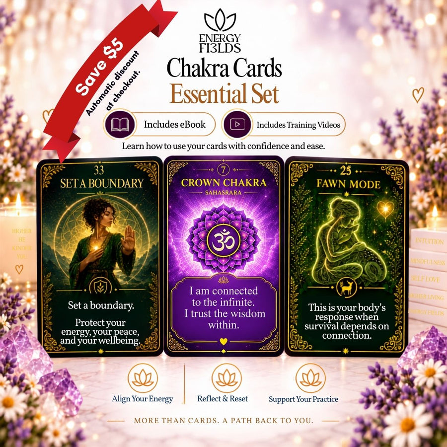 Energy Fi3lds Chakra Cards Essential Set