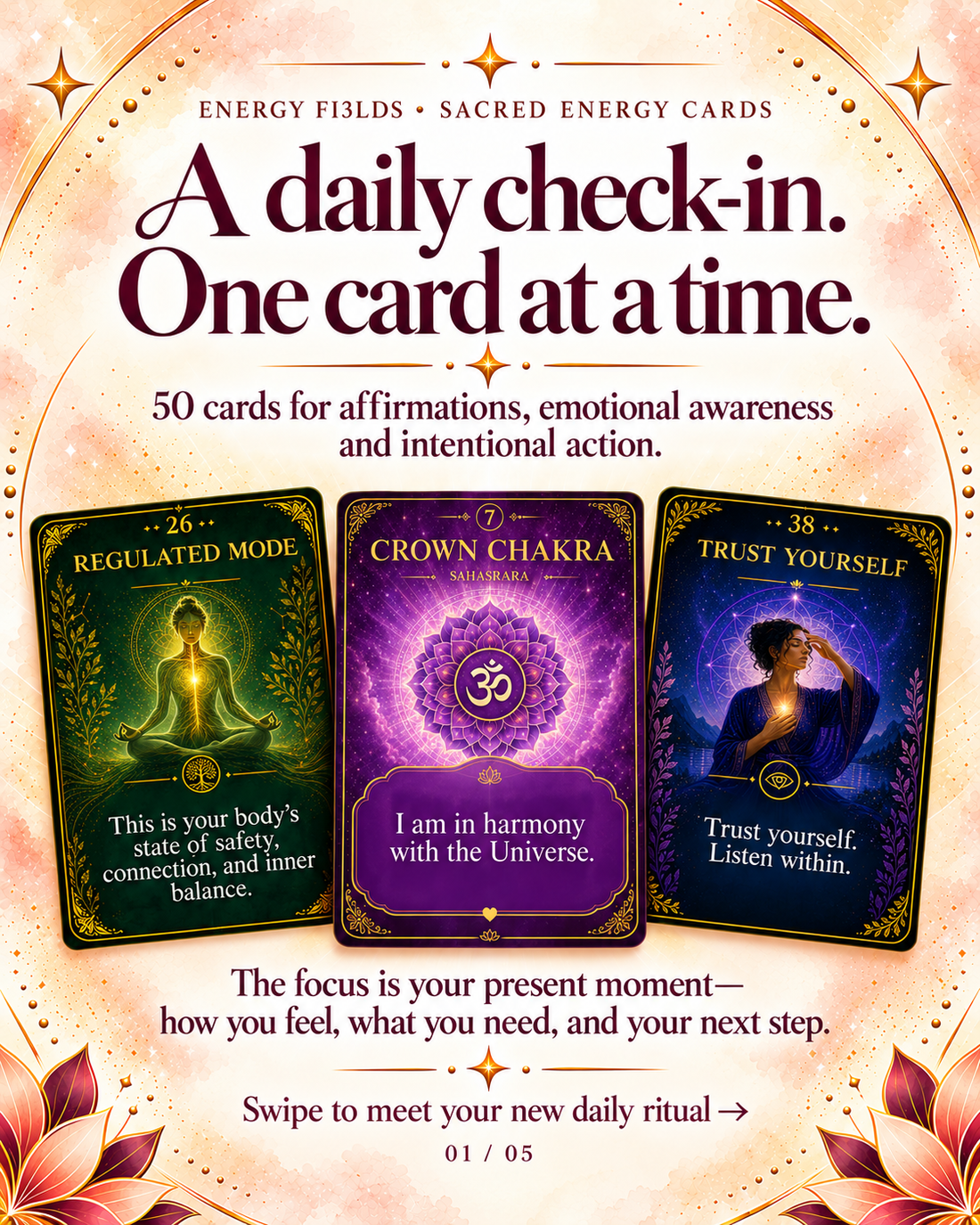 Energy Fi3lds Chakra Cards Essential Set