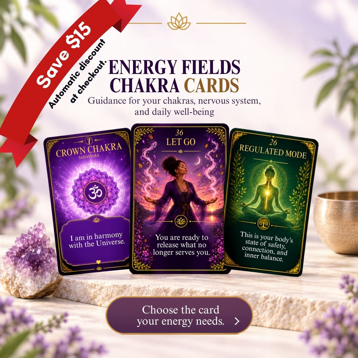 Energy Fields Chakra Cards